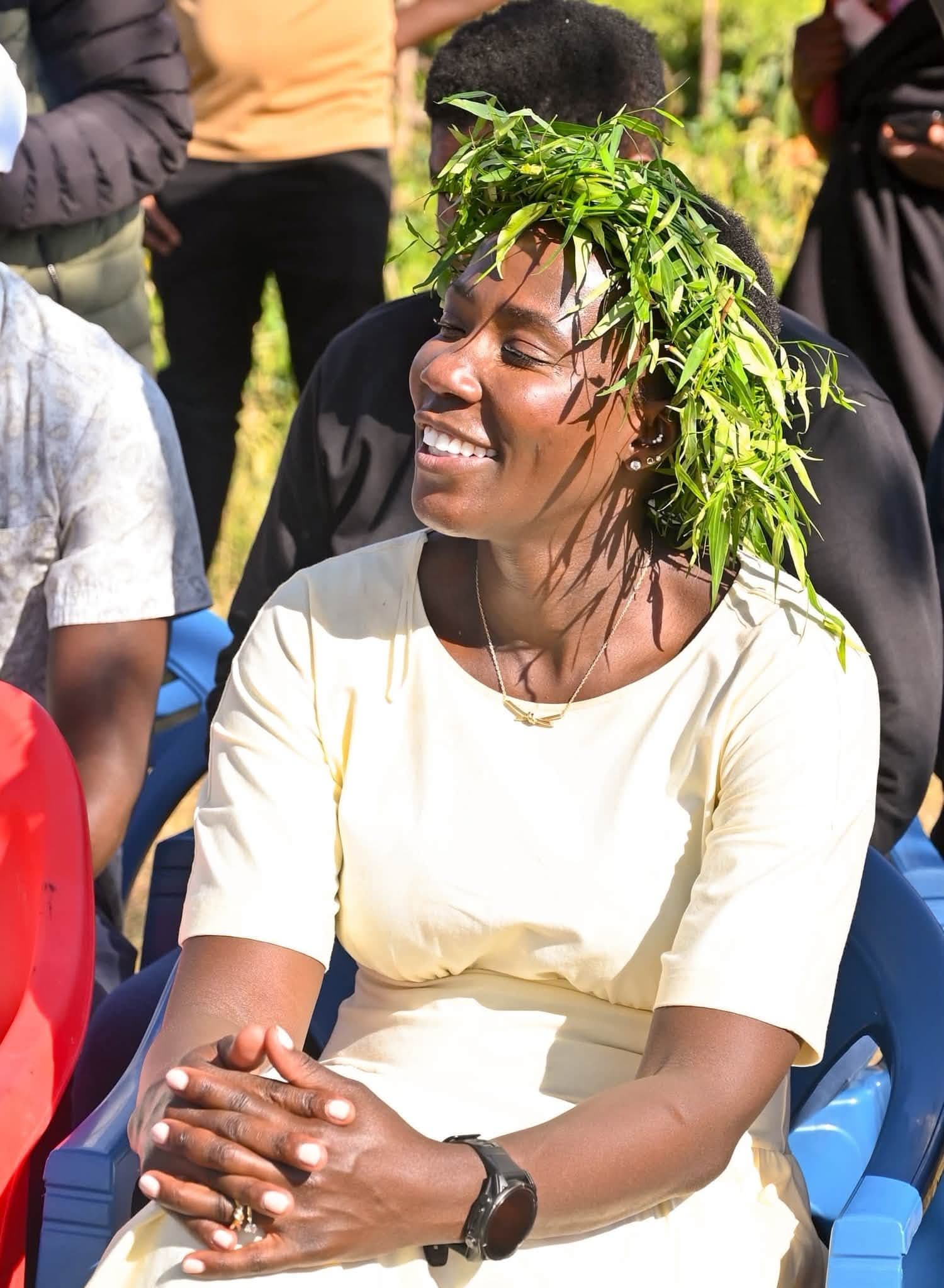Chepkirui Kones smiling during a community visit