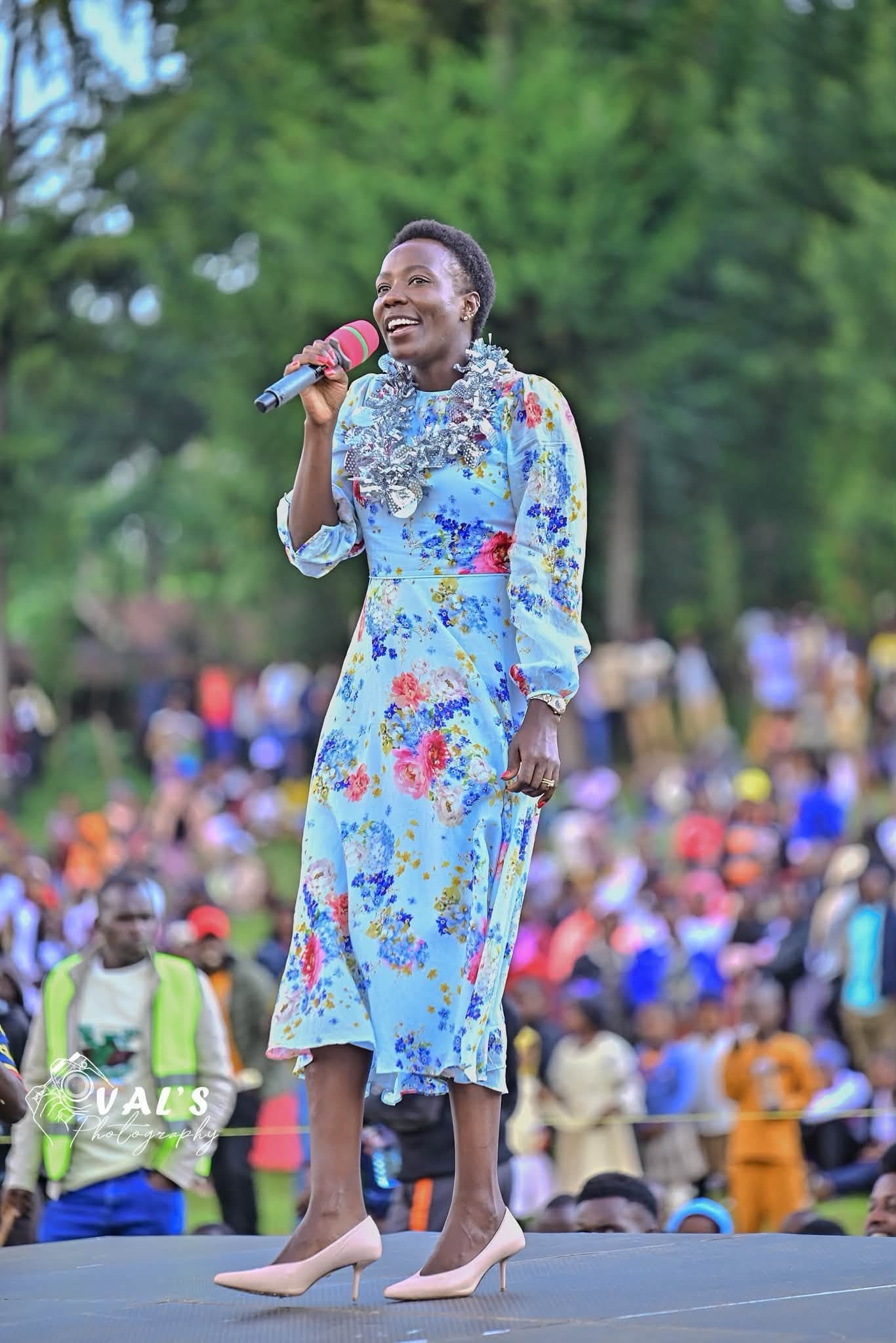 Chepkirui Kones speaking at a public event