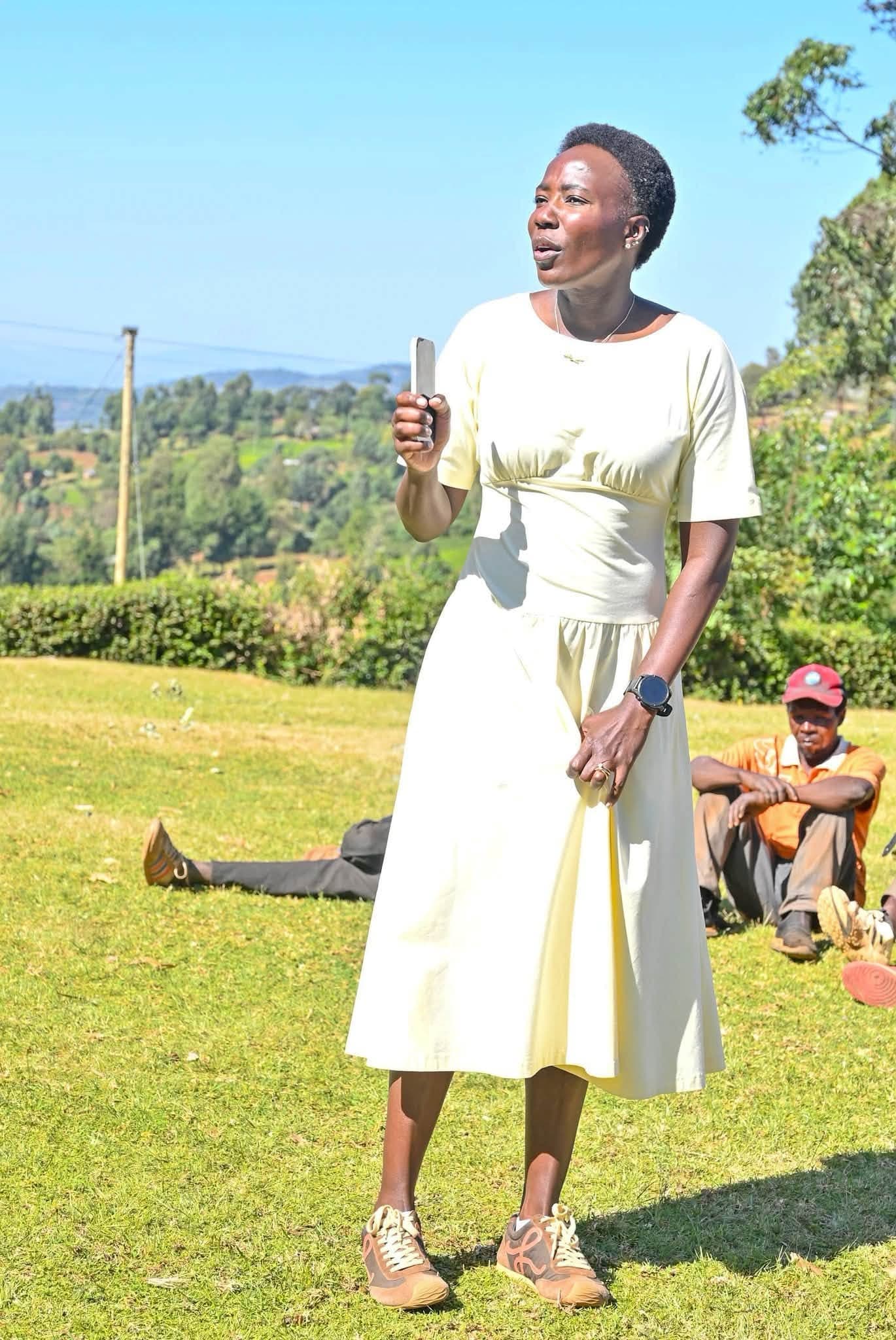 Chepkirui Kones outdoors in Bomet County